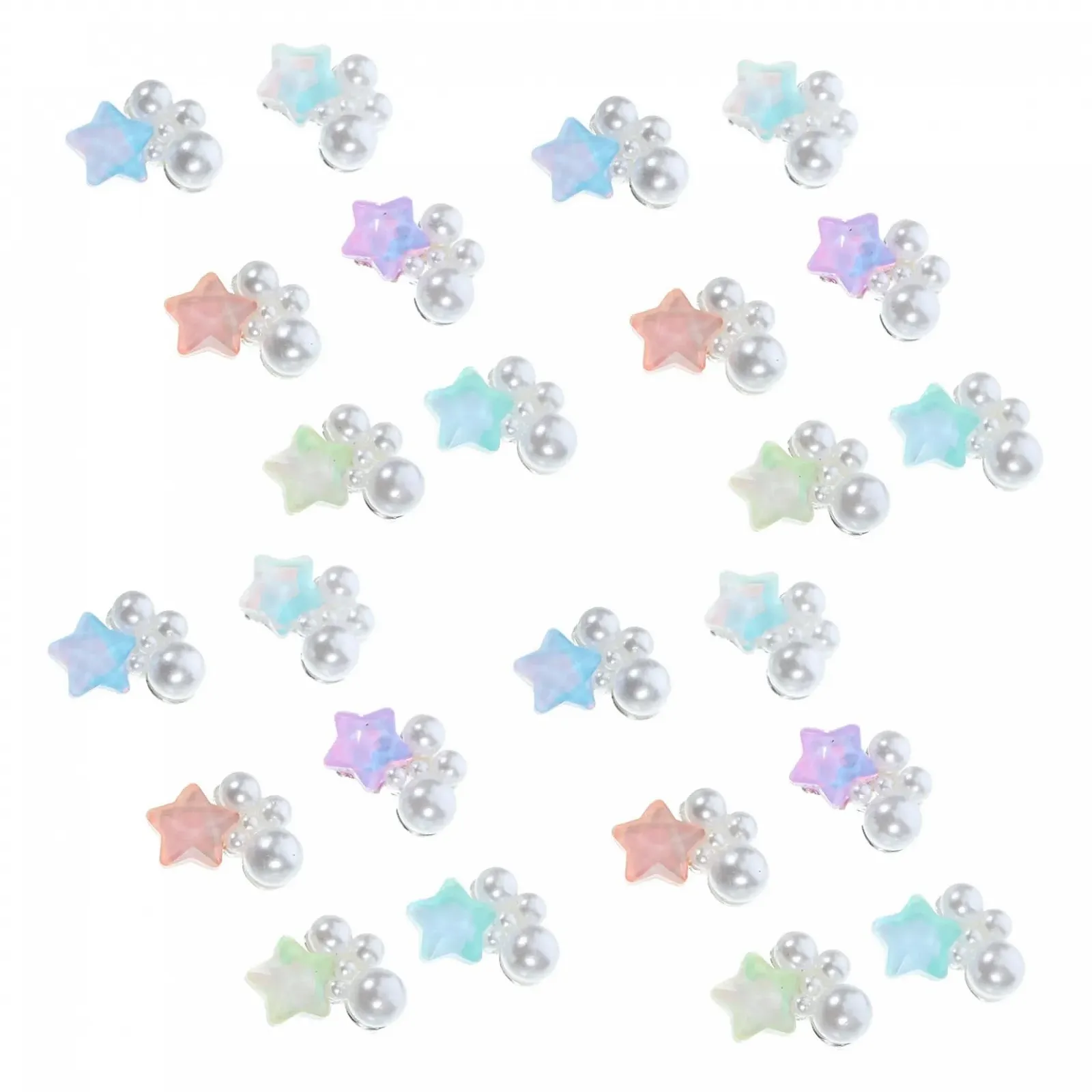 Подвески для ногтей FRCOLOR Декоративные 30 шт Весенне-летние штапельные украшения для сверления, фото №1