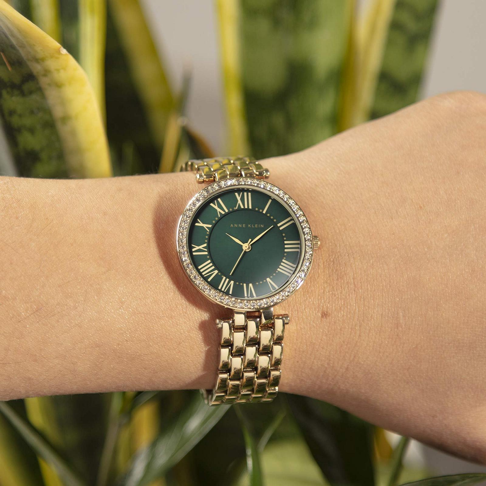 Жіночий Годинник Anne Klein Premium Crystal Accent AK/2230GNGB Золотий, фото №2