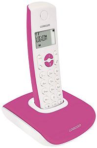 Стаціонарний безпровідний телефон Logicom Nova 350 R Dect Рожевий - Фото 1