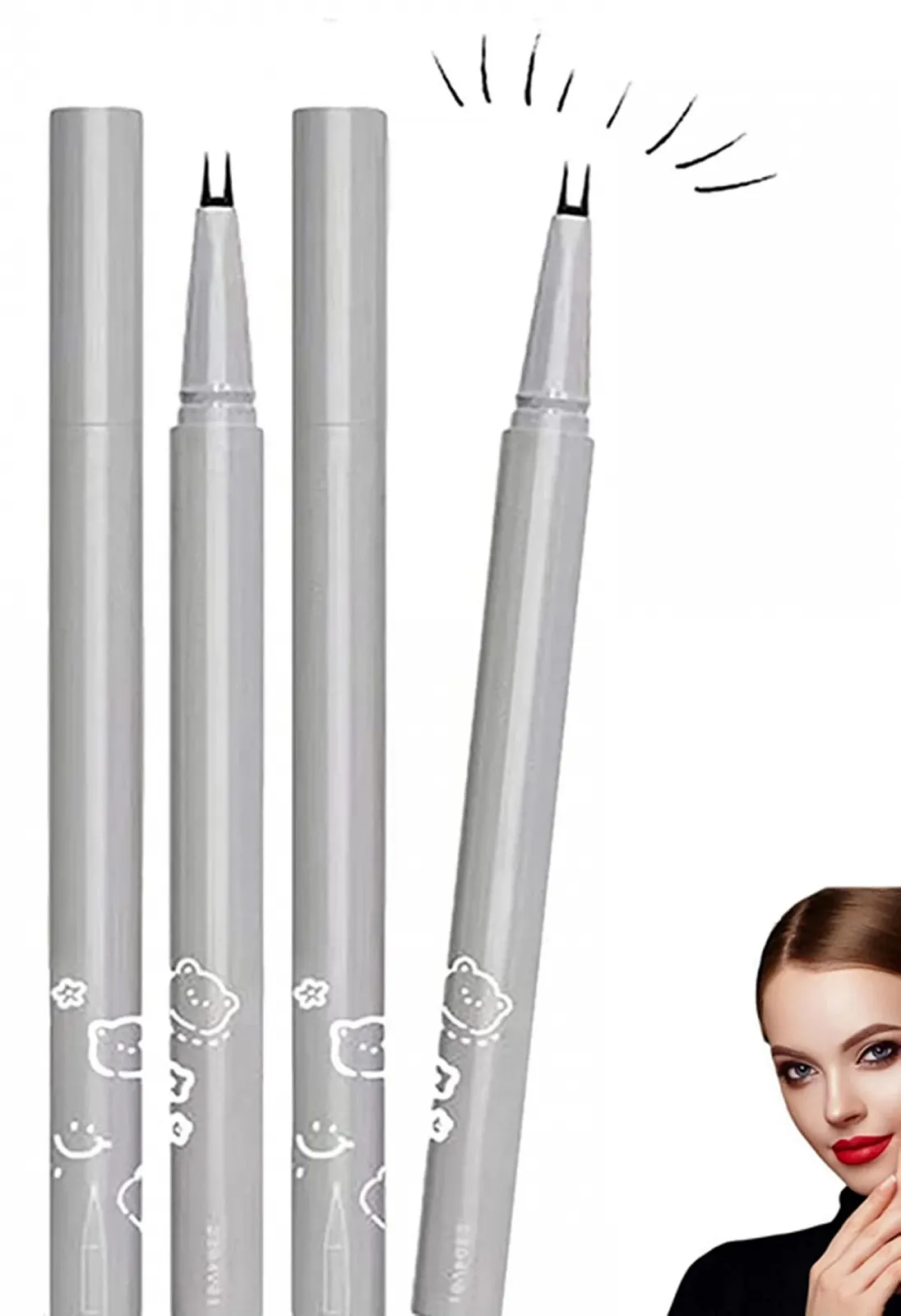 Підводка для нижніх вій з двома наконечниками, фото №1