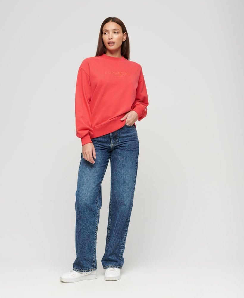 Толстовка Superdry Свободная с вышивкой Женская, фото №4