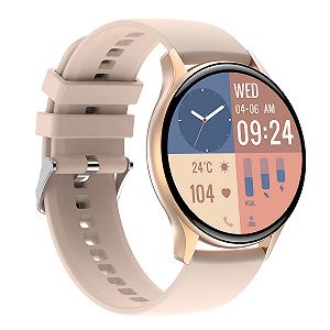 Смарт-часы LEMFO HK89 силиконовый ремешок Gold 16348 synthetic.ua - Фото 1