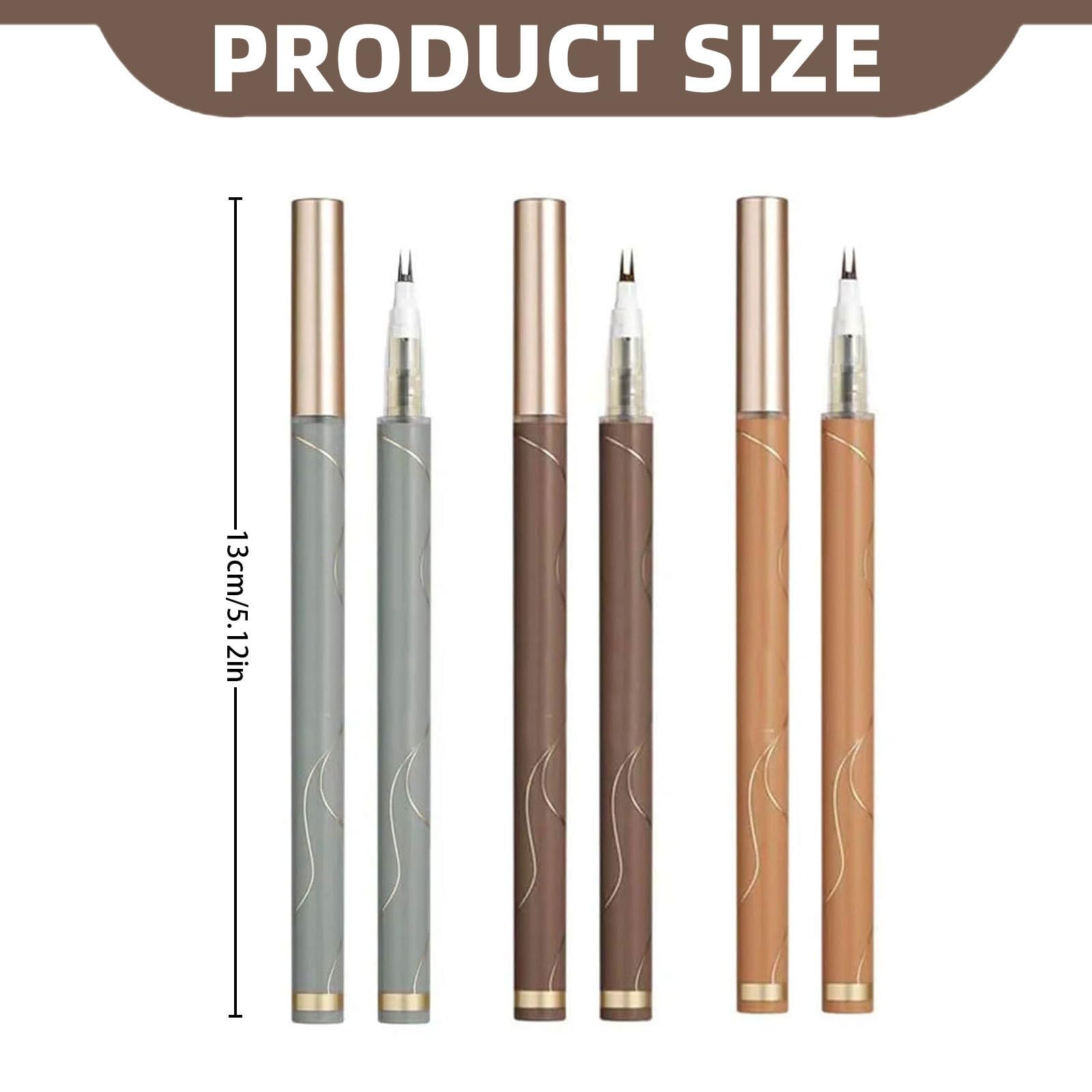 Гель для брів Waterproof Liquid Eyeliner Brow Pencil Slim Eyeliner 0.8 мл Кава One Size, фото №4