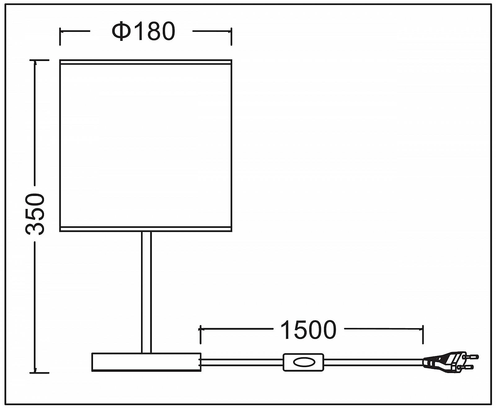 Приліжкова лампа Trango SOUL* 2018-10B з тканинним абажуром, чорний/золотий, E27, фото №2