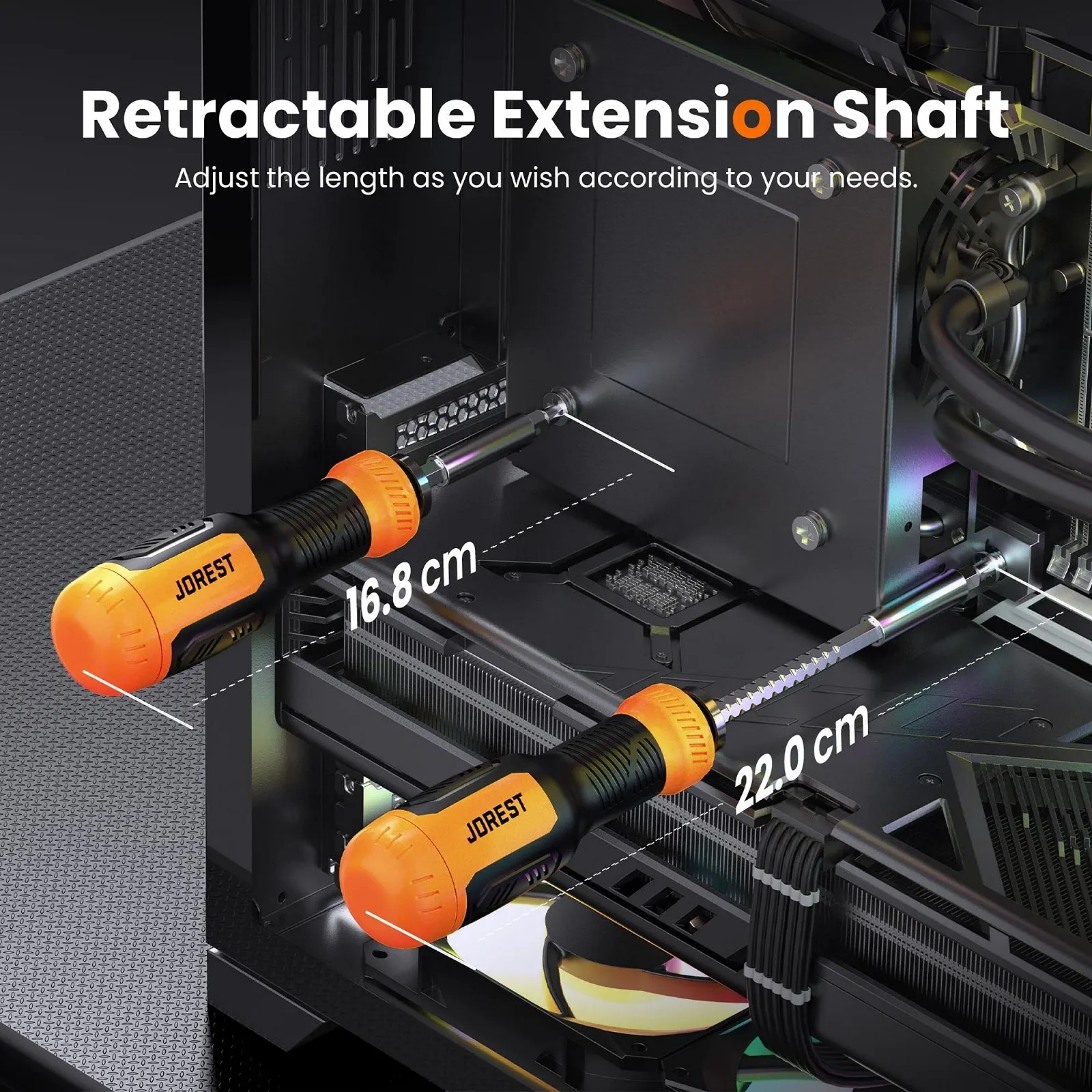 Набір багатобітових викруток Jorest 25 в 1 Магнітна, фото №4