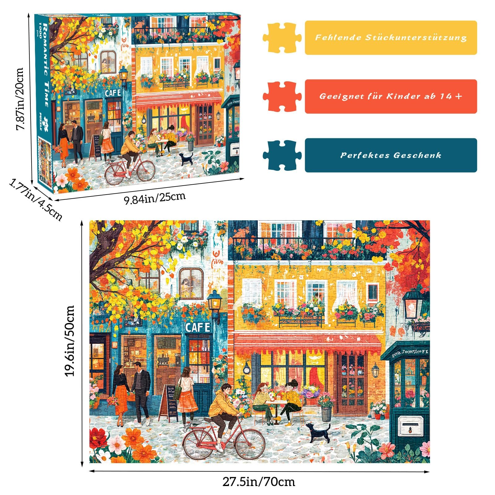 Пазл HUADADA Romantic Road 1000 деталей 70 x 50 см, фото №3