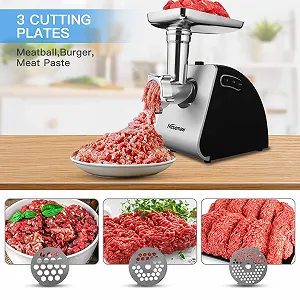 Электрическая мясорубка Nictemaw 2 in 1 Stainless Steel synthetic.ua - Фото 1