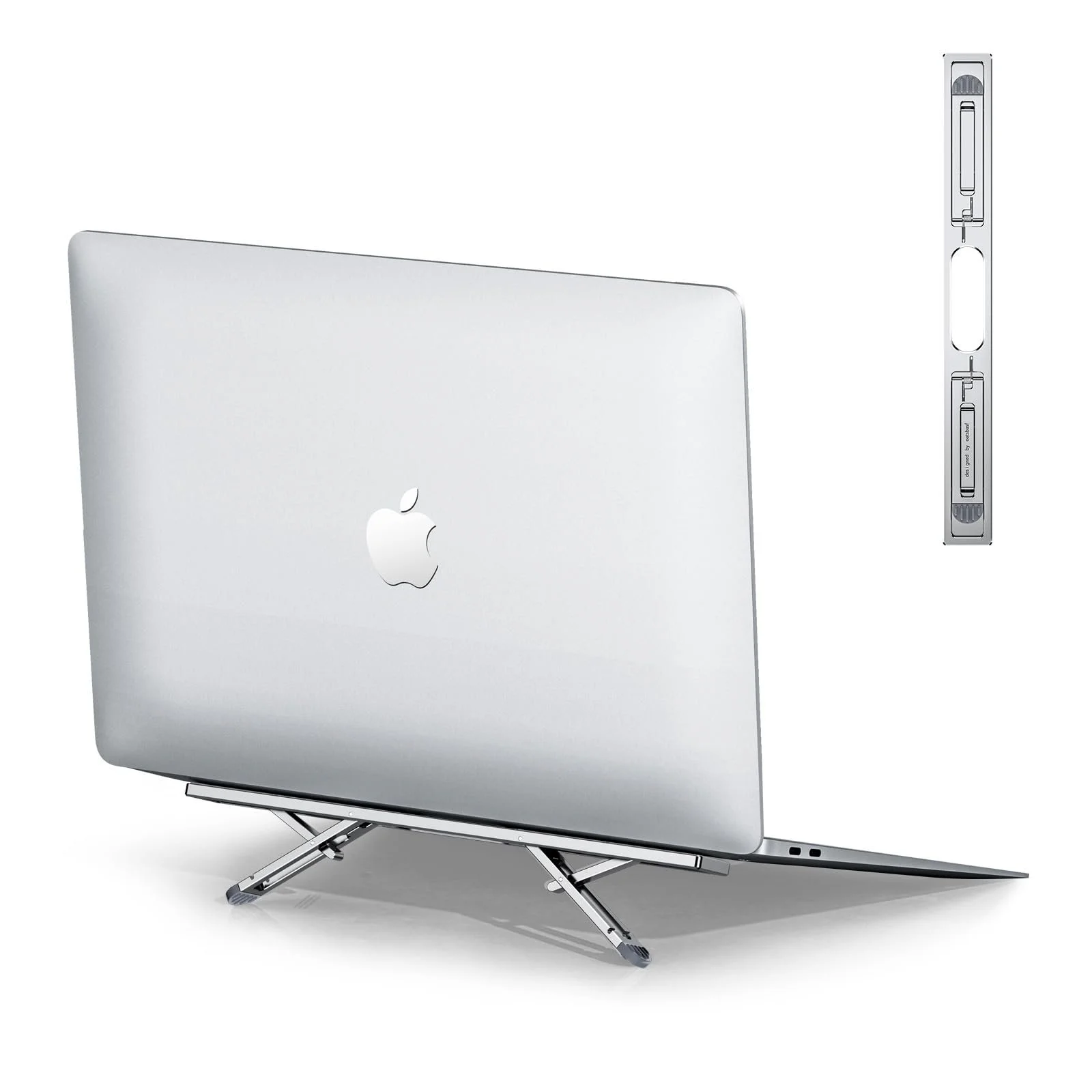 Підставка для ноутбука складана, регульована по висоті, портативна для столу, сумісна з MacBook Air Pro, Dell, HP, фото №1