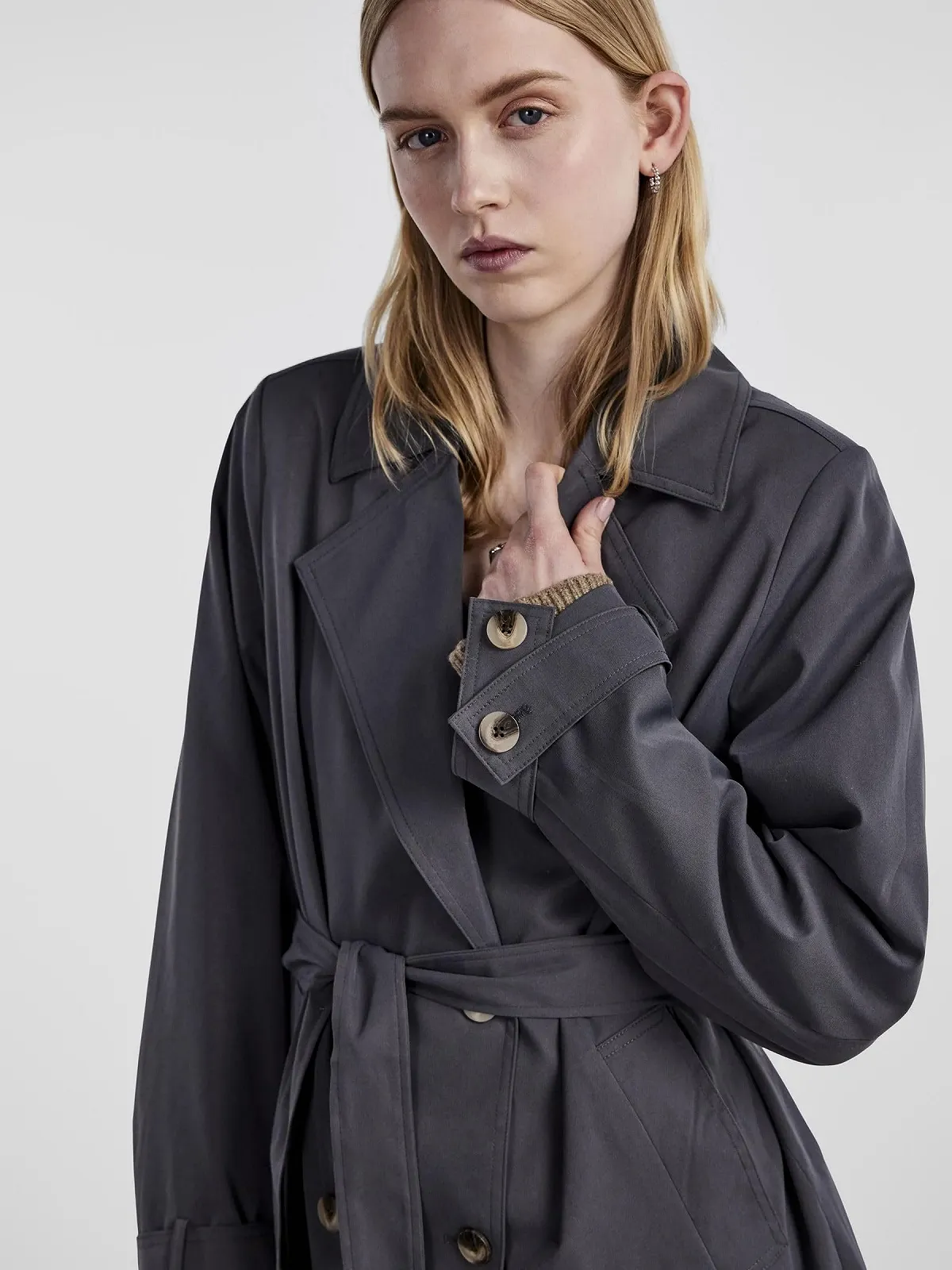 Тренч PIECES Pcjikkie Жіночий, фото №6 Тренч PIECES Pcjikkie Жіночий, фото №6