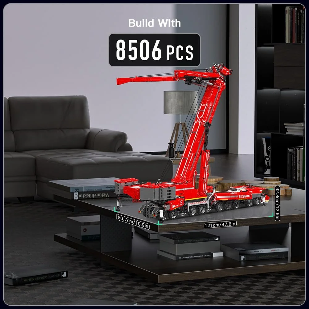 Конструктор Кран-вездеход Mould King Technik LTM 11200, 8506 деталей, фото №2
