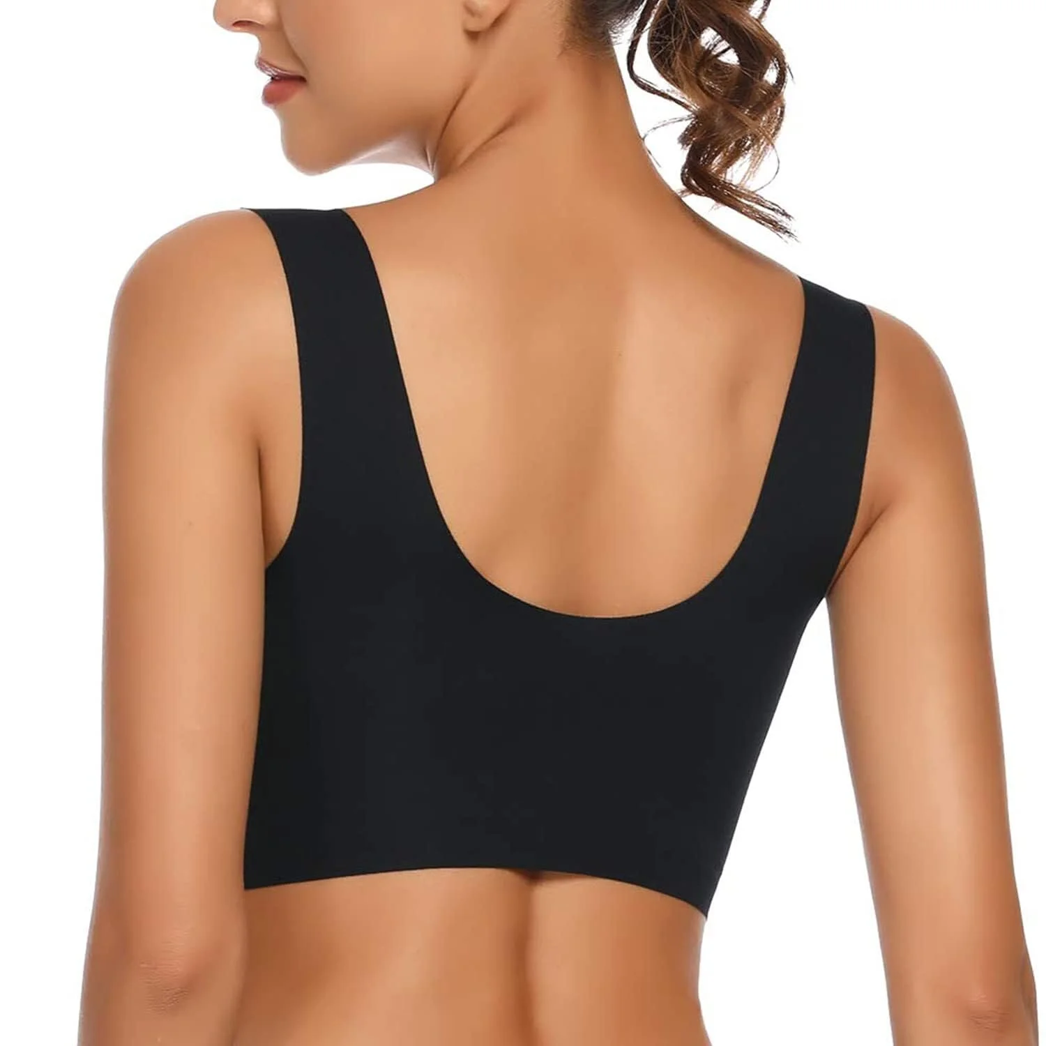 Бюстгальтер-топ WOWENY Seamless Lace without Underwire Soft Push-Up Padded, фото №7