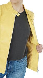 Куртка ONLY ONLMELISA Faux Leather Jacket CC OTW 15205626 Желтый XS synthetic.ua - Фото 1