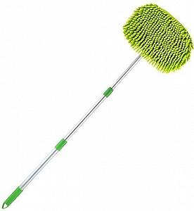 Щетка-швабра Psheko с телескопической съемной ручкой для мытья авто Зеленый 050615 - Фото 1