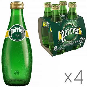Вода Пер'є Perrier, Упаковка 24 шт. х 0,33 л, мінеральна газована, скло synthetic.ua - Фото 1