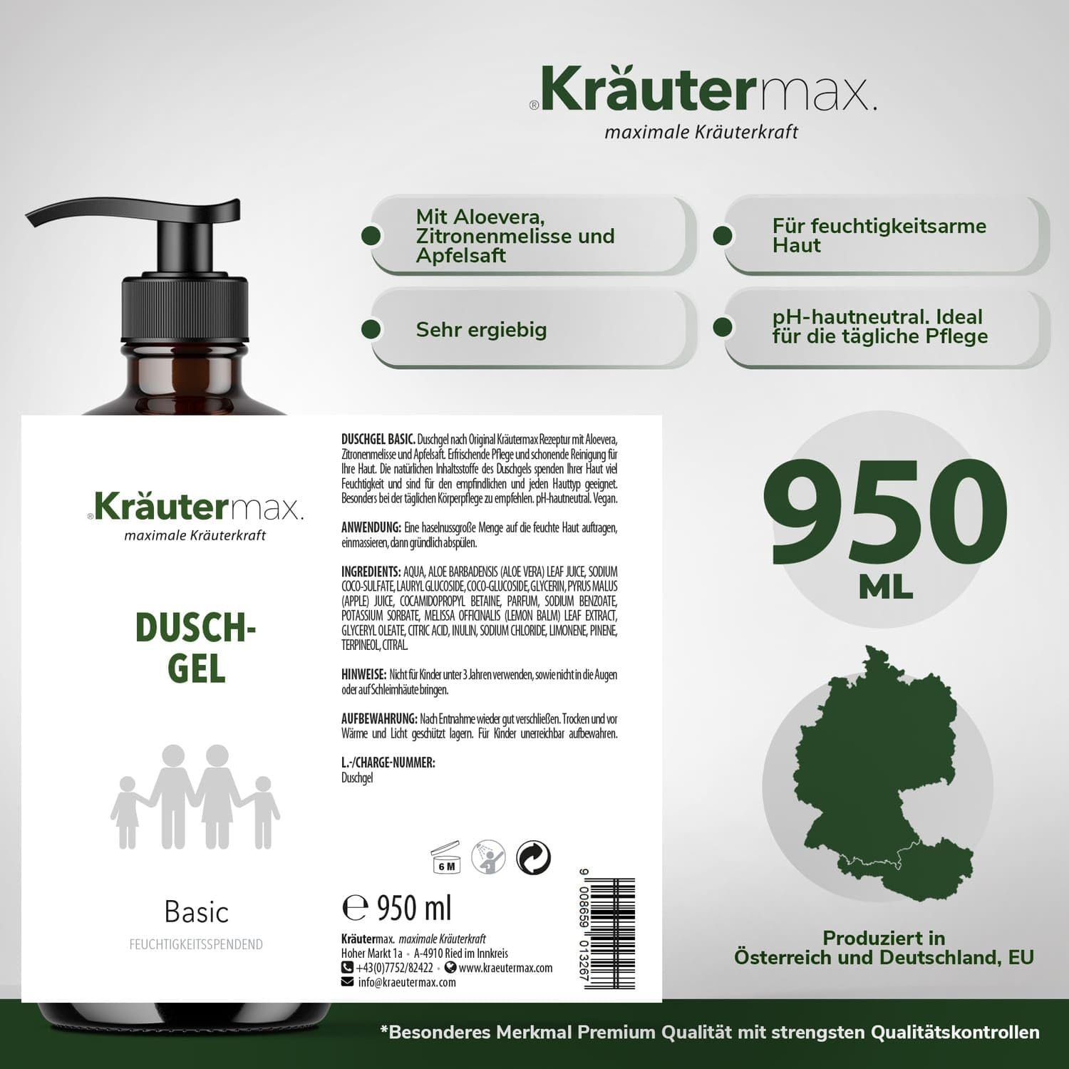 Гель для душу Basic PH Neutral 950 мл, фото №4 Гель для душу Basic PH Neutral 950 мл, фото №4