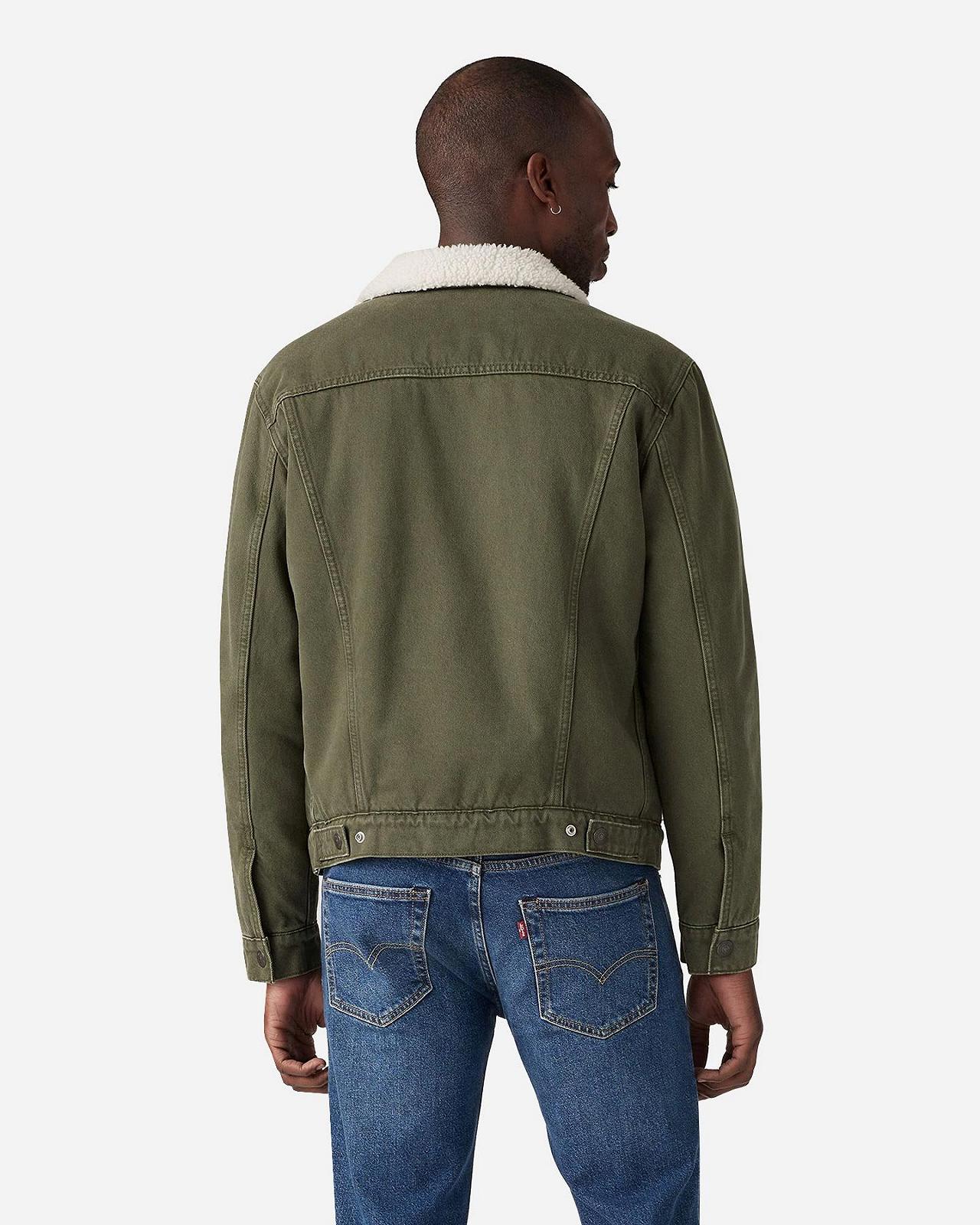 Джинсовая куртка Levis - Type 3 Sherpa Trucker Forest Night - XS, фото №4