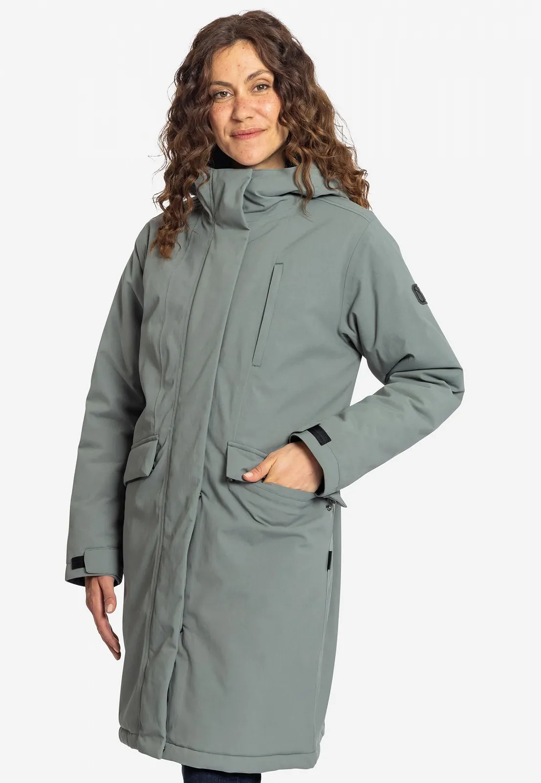 Жіноча зимова парка ELKLINE Berlin, подовжена, водонепроникна, тепла, великі кишені 2019067, фото №4 Жіноча зимова парка ELKLINE Berlin, подовжена, водонепроникна, тепла, великі кишені 2019067, фото №4