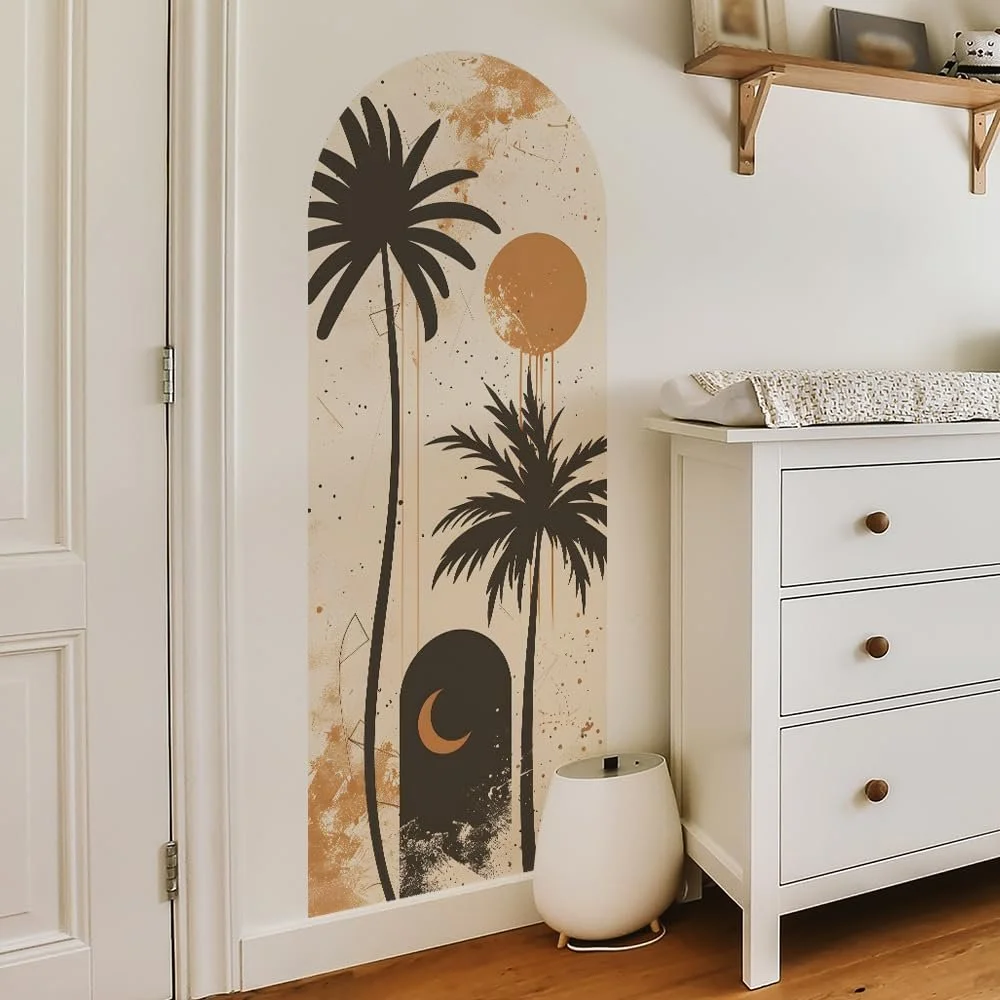 Наклейки на стіну Runtoo Large Boho Palm Tree Modern Simple 150 x 56 см, фото №3