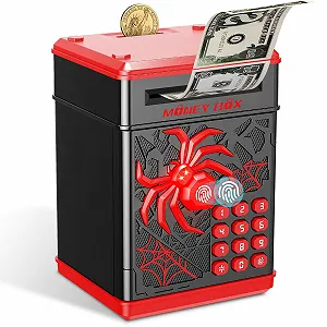 Копилка Yellcetoy Spider Safe Детская с кодом Электрический Черный - Фото 1