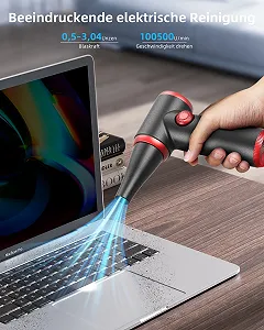 Електричний очищувач повітря Koonie 100500RPM LED Type-C synthetic.ua - Фото 1