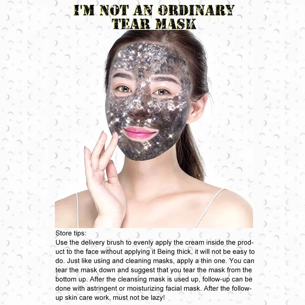 Маска для обличчя Sky Glow Зволожуюча маска-плівка для обличчя з пензликом 60 г, фото №6