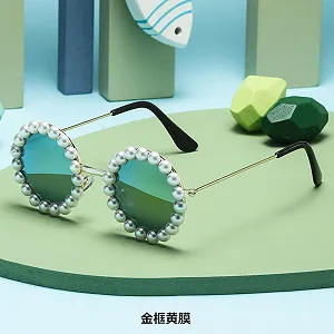 Сонцезахисні окуляри Ретро joyxiwa Кругла оправа synthetic.ua - Фото 1