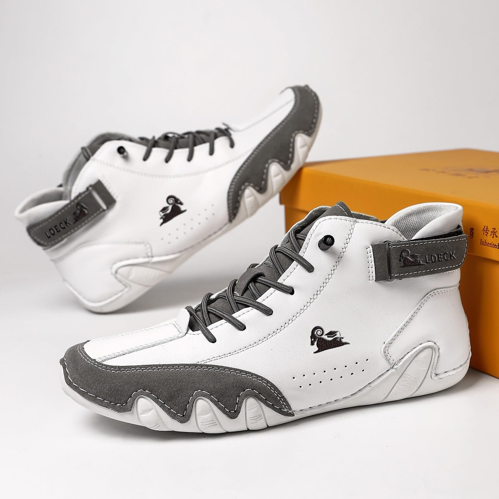 Черевики Barefoot Шкіряні Високі Alpaca Cowboy Boots Італійські Водонепроникні, фото №7