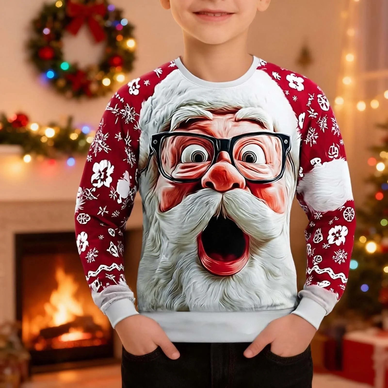 Світшот без капюшона та дівчаток на Різдво, фото №3