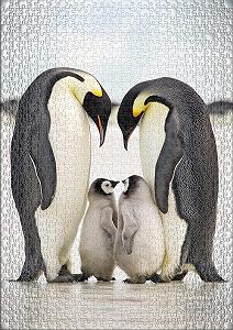 Пазл Ulmer Puzzleschmiede Classic Family Happiness 1000 деталей Пингвины synthetic.ua - Фото 1