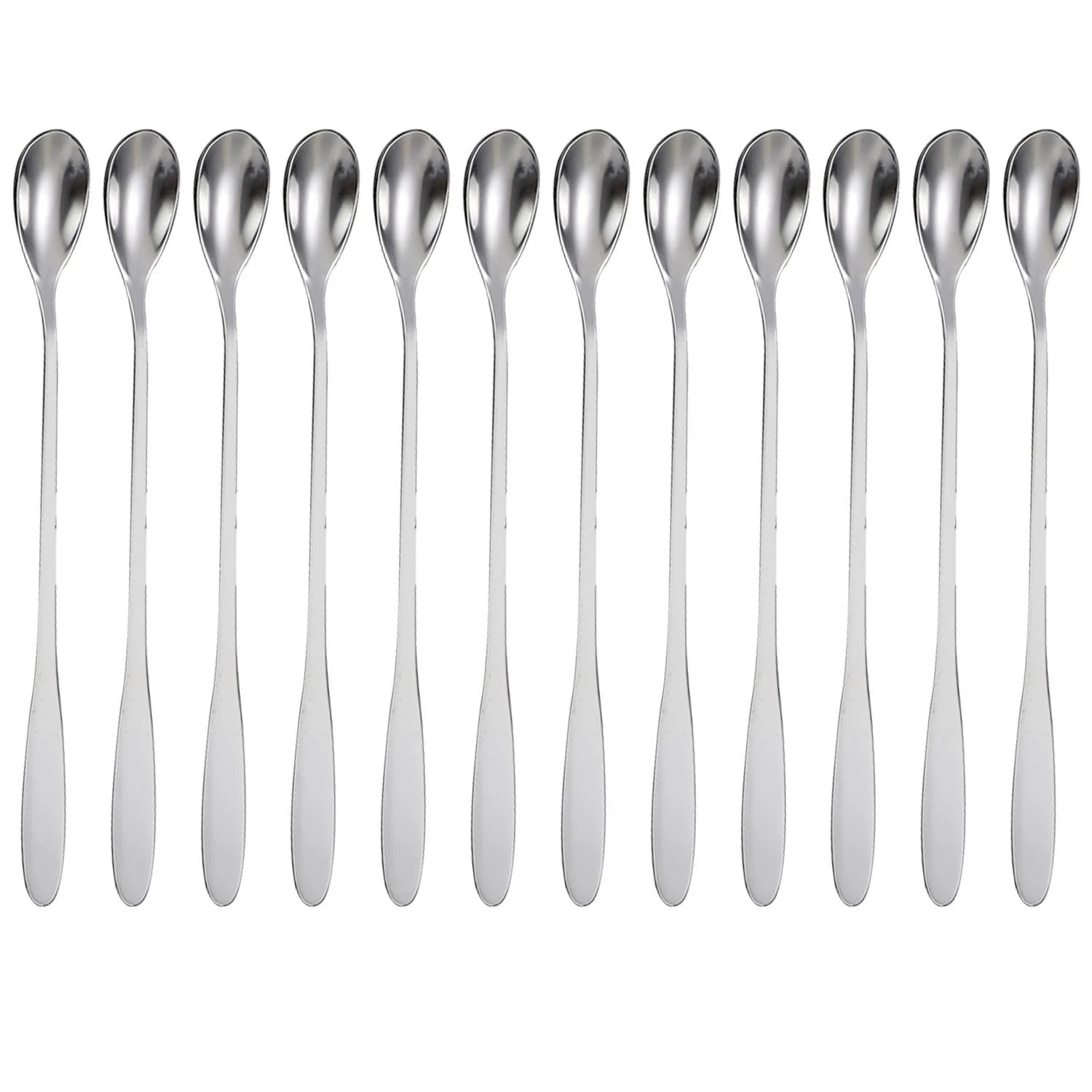 Десертна ложка з нержавіючої сталі, набір 12 штук, 19 см, довга, фото №1 Десертна ложка з нержавіючої сталі, набір 12 штук, 19 см, довга, фото №1