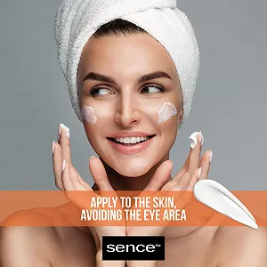 Денний крем для обличчя Sence Vitamin C з лимонною та 4 гіалуроновими кислотами веганський 2 x 50 мл synthetic.ua - Фото 1