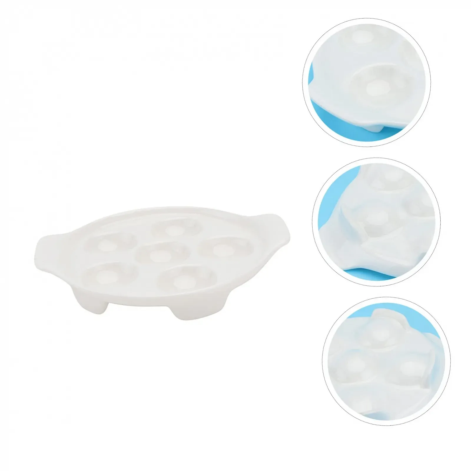 Форма для запікання равликів VALICLUD керамічна з заглибленнями біла, фото №6 Форма для запікання равликів VALICLUD керамічна з заглибленнями біла, фото №6