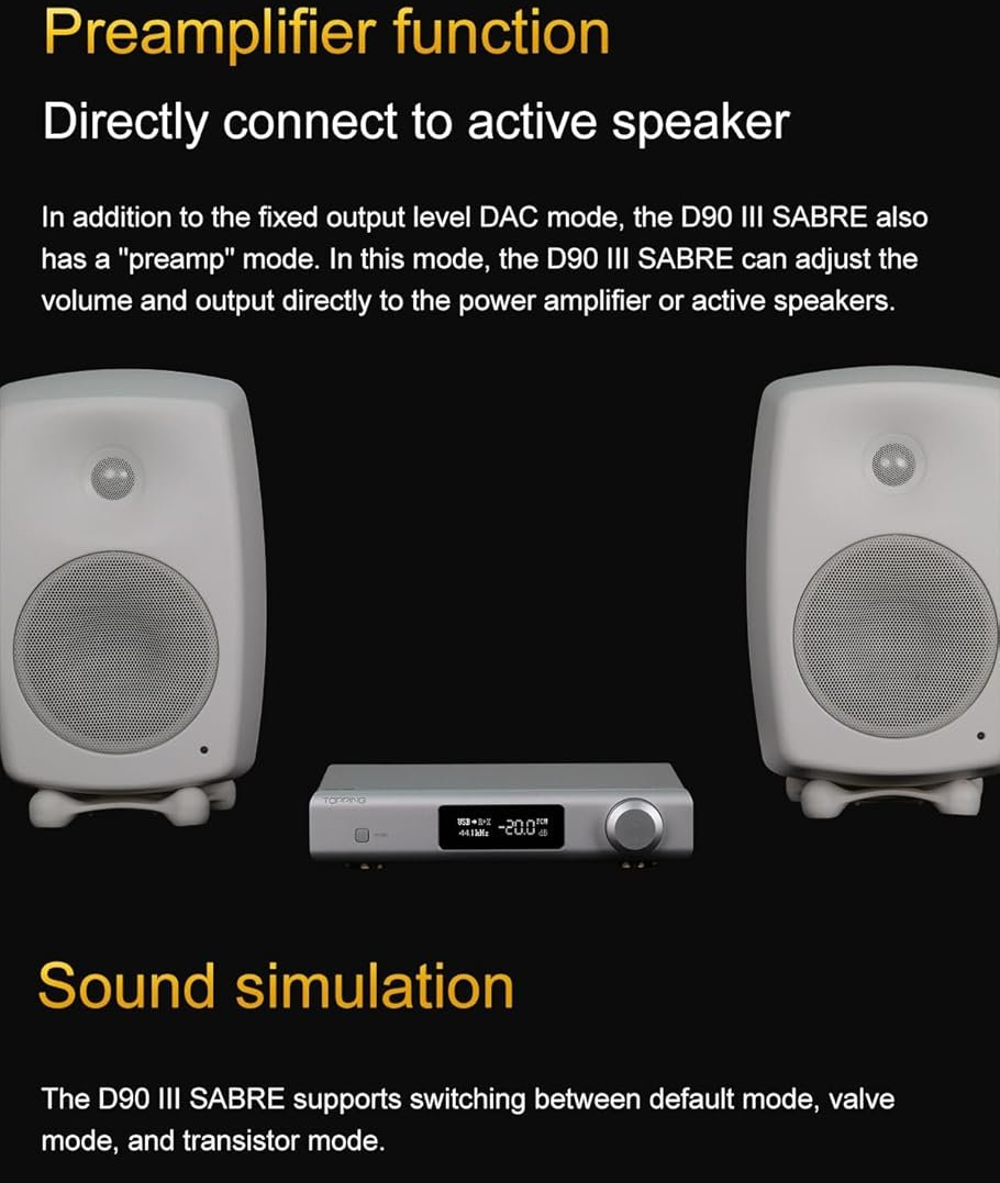 ЦАП Topping D90 III Sabre Чорний, фото №5 ЦАП Topping D90 III Sabre Чорний, фото №5