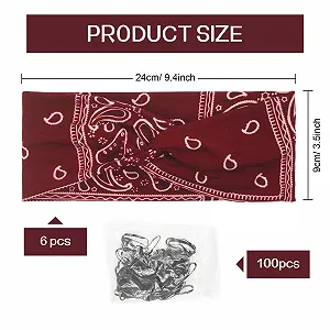 Повязка на голову Широкая Разноцветная synthetic.ua - Фото 1