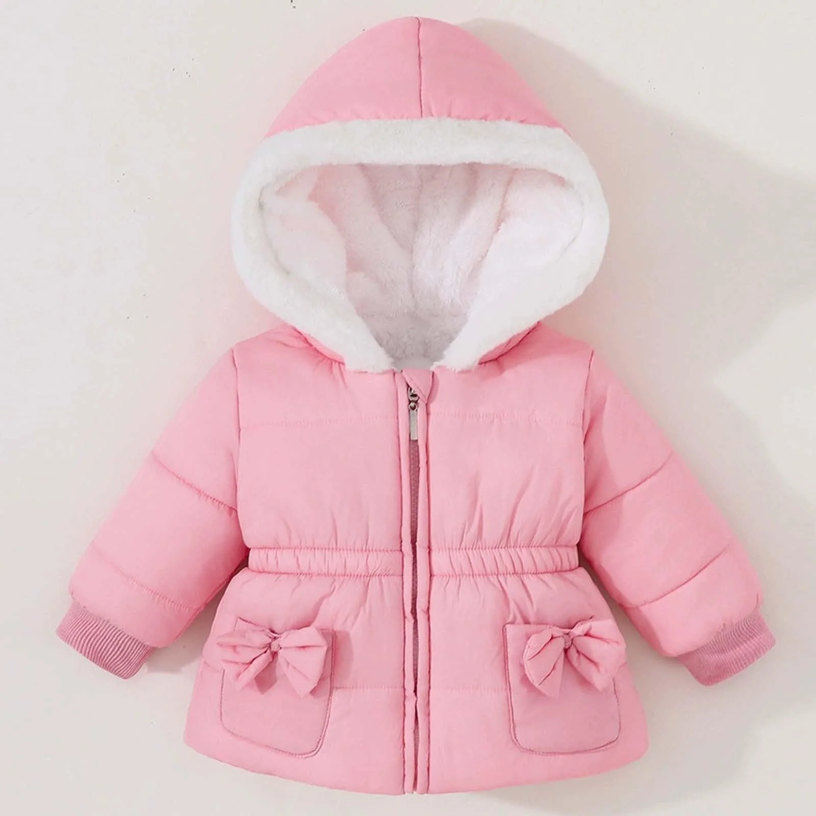 Зимова куртка для дівчат, тепла стьобана куртка, довга, фото №3