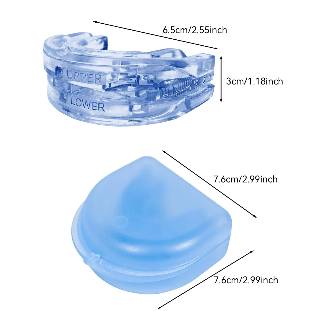 Щипці від хропіння, Регульовані, Проти хропіння та скреготу зубами, Дихаючі, Для кращого сну, фото №2