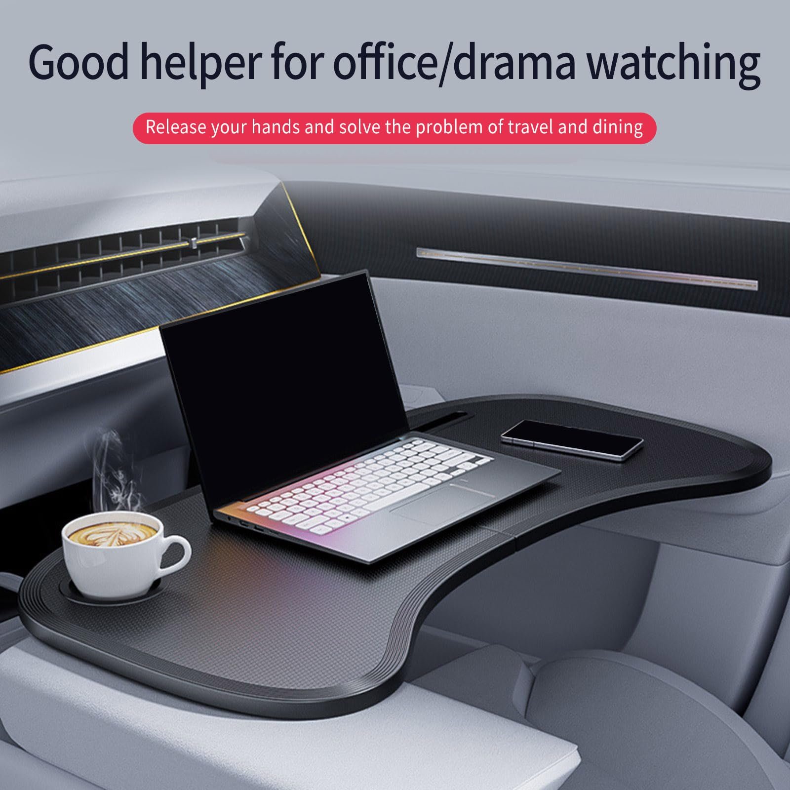 Складаний столик на переднє сидіння автомобіля для ноутбука Універсальний, фото №5