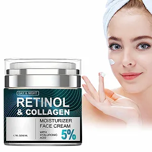 Зволожувальний крем для обличчя Retinol Anti-Ageing денний та нічний з ретинолом для жінок та чоловіків - Фото 1