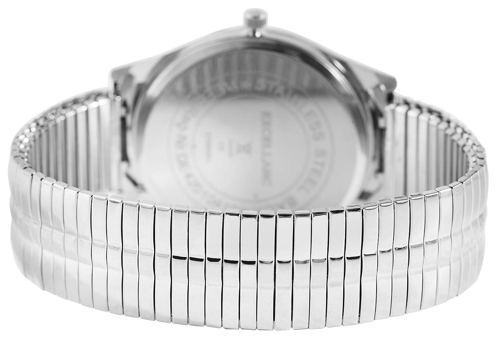 Часы Excellanc Мужские с ремешком из нержавеющей стали Comfort Fit Date Analog Quartz 2700021, фото №3