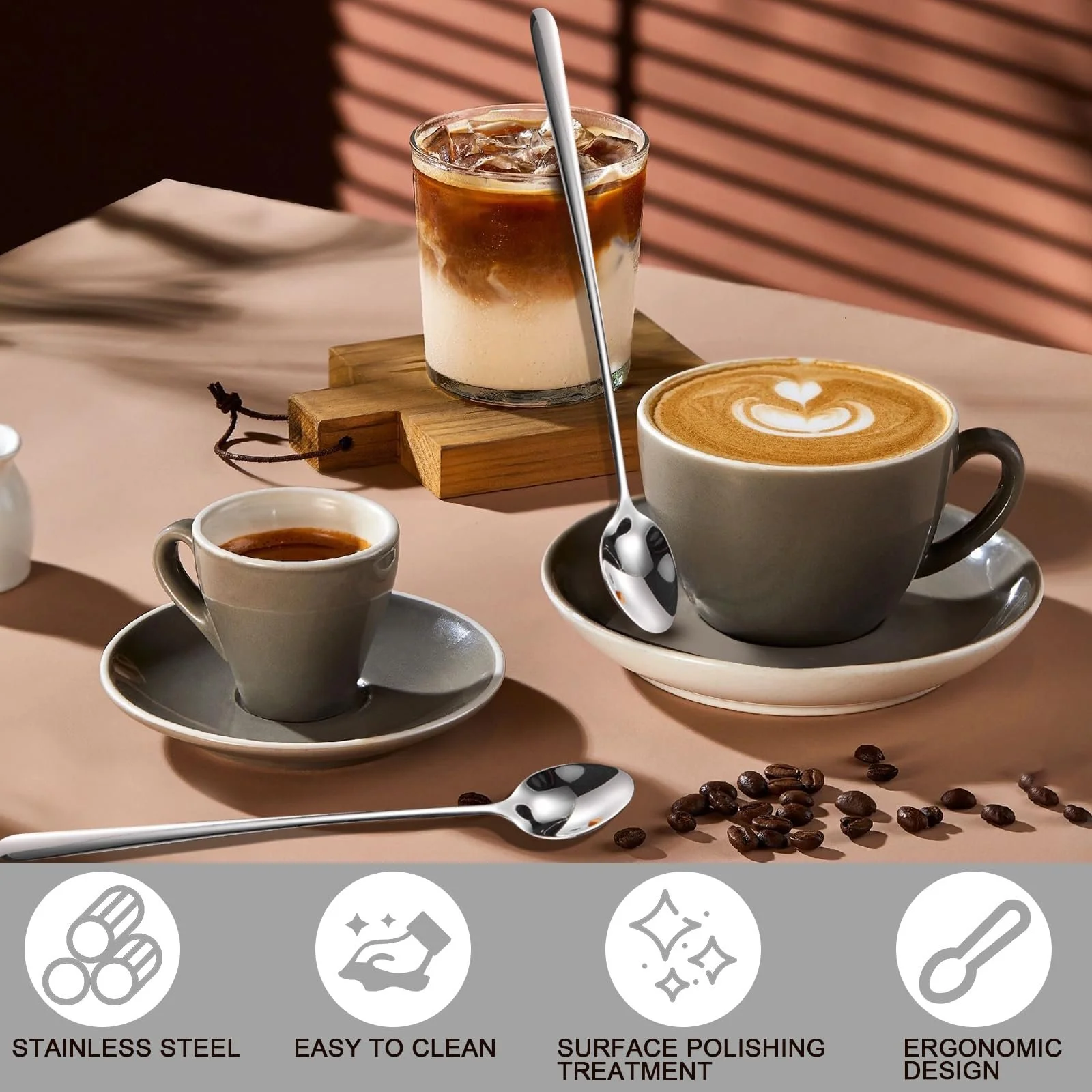 Ложка для лате макіато набір, фото №3