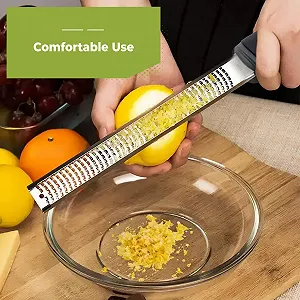 Терка для сиру Parmesan, для лимона, з довгою ручкою, Нержавіюча сталь synthetic.ua - Фото 1
