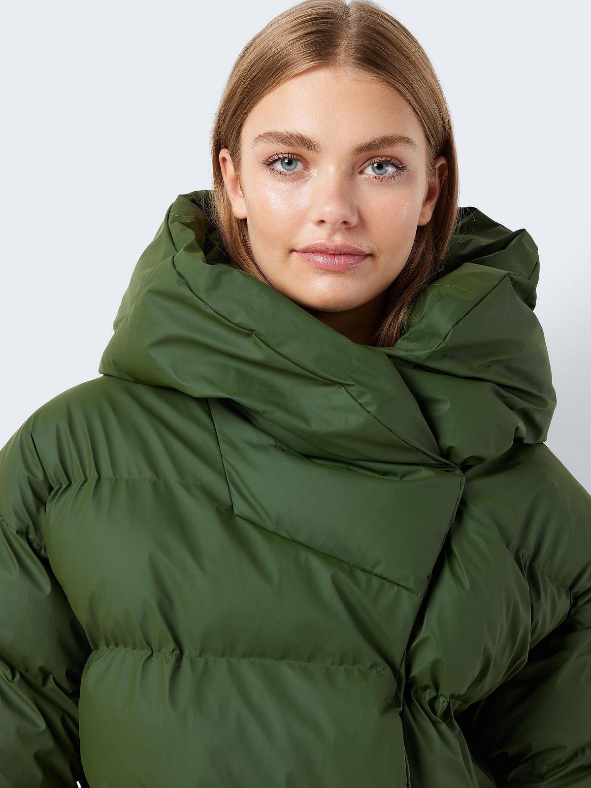 Куртка Noisy may NMSKY L/S Long Coated Noos Жіноча Зимова Зелений, фото №6