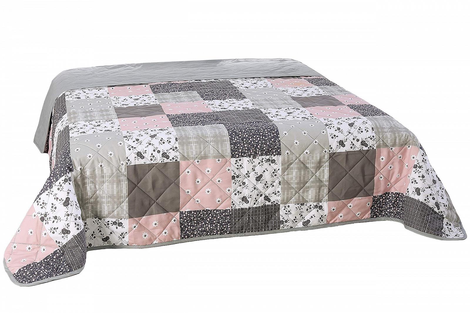 Покривало MB Warenhandel24 XXL Універсальний Плед 220 x 240 см Печворк Кантрі-Хаус, фото №1