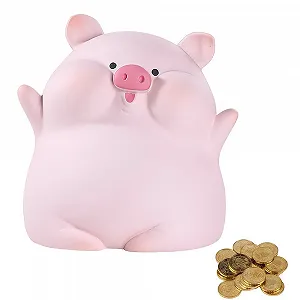 Скарбничка Kawaii у формі свині пластикова - Фото 1