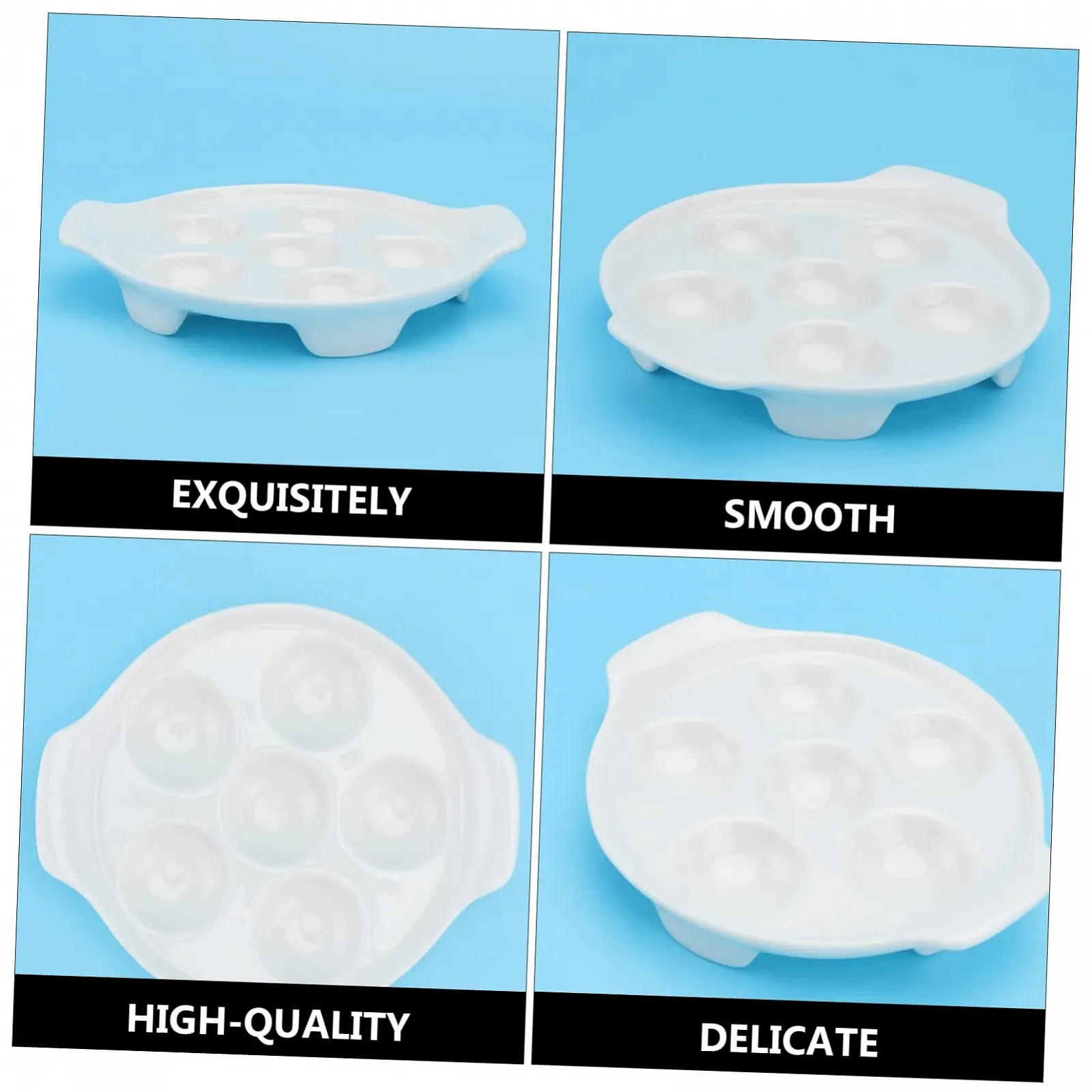 Форма для улиток 6 отверстий Керамика Белый, фото №9