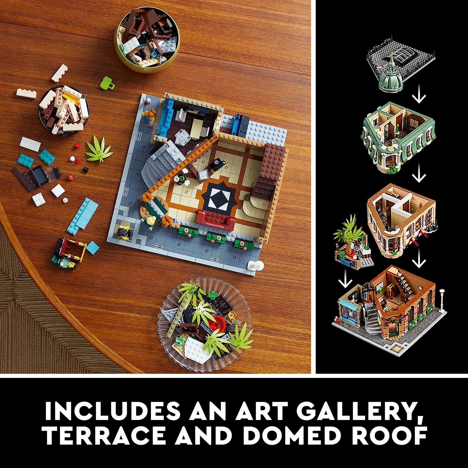 LEGO Бутик-отель 10297 Конструктор; Создайте детализированную модель отеля, полную сюрпризов (3066 деталей), фото №3