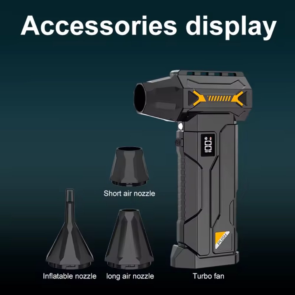 Портативний турбовентилятор Violent HFX-07 Turbo Jet Fan 680000 RPM Black, фото №11