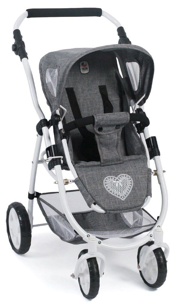 Коляска Bayer Chic 2000 638 76 COMBI Emotion 2 в 1 Джинсовий Сірий, фото №3