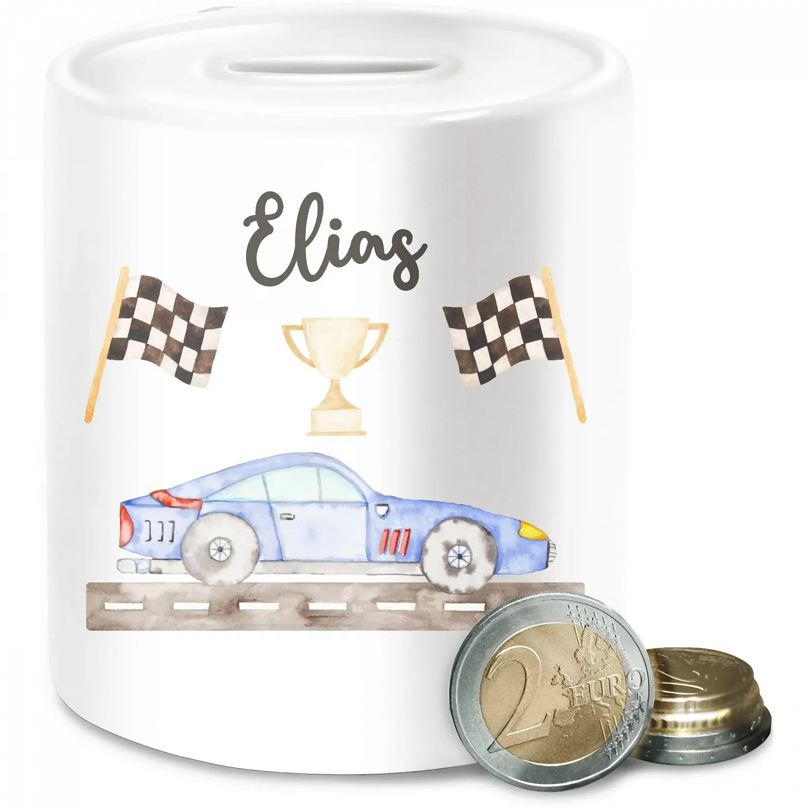 Скарбничка Керамічна Racing Car, фото №1
