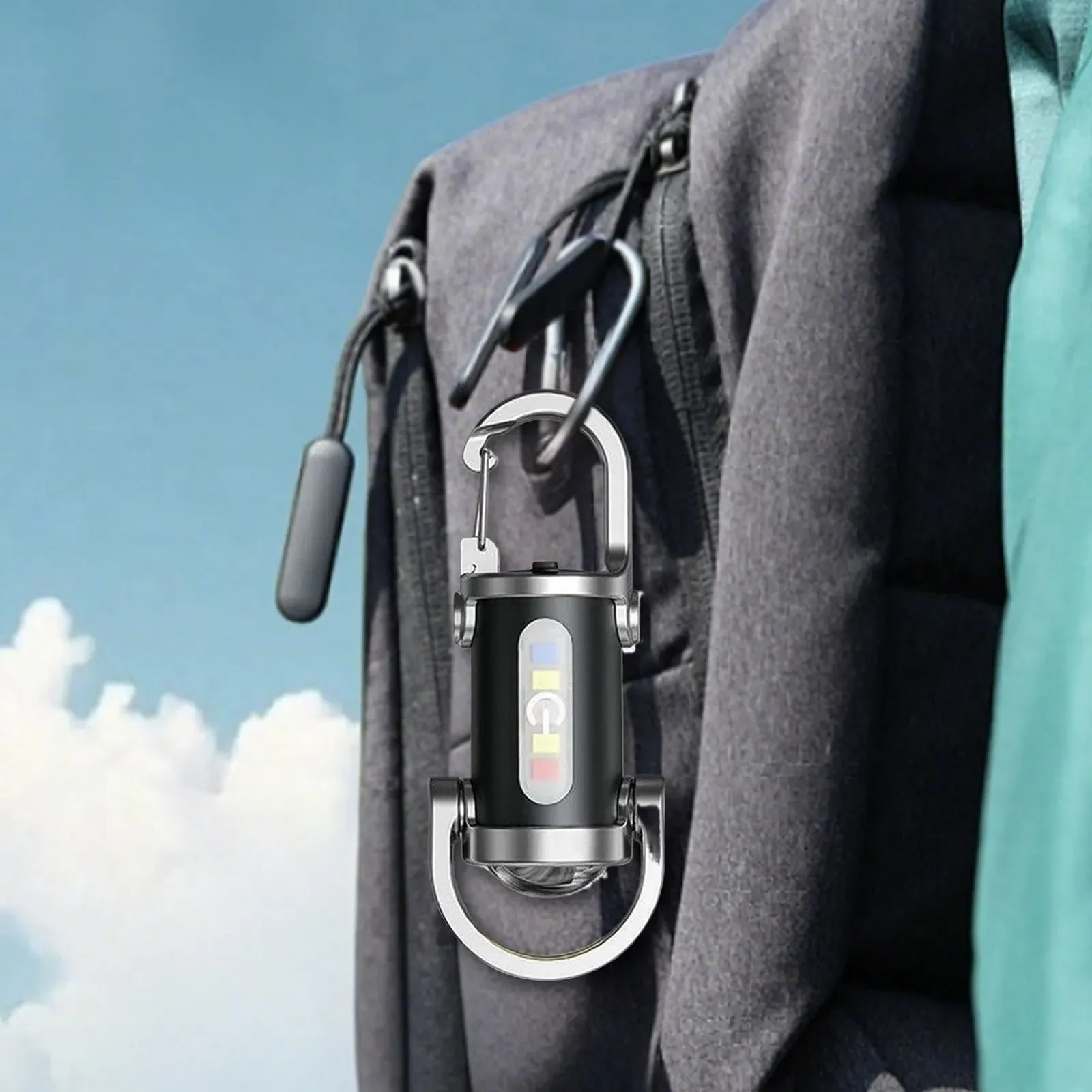 Світлодіодний ліхтарик-брелок Міні-ліхтарик, водонепроникний, портативний для нічних походів, виживання, роботи, активного відпочинку, обладнання, сумки, компактний, фото №7 Світлодіодний ліхтарик-брелок Міні-ліхтарик, водонепроникний, портативний для нічних походів, виживання, роботи, активного відпочинку, обладнання, сумки, компактний, фото №7